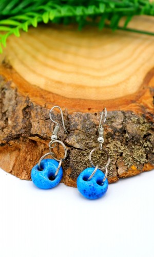 Midyat Süryani Nazar Boncuğu Bayan Küpe