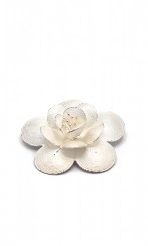 Çiçek Model Telkari Gümüş Broş KG20230128