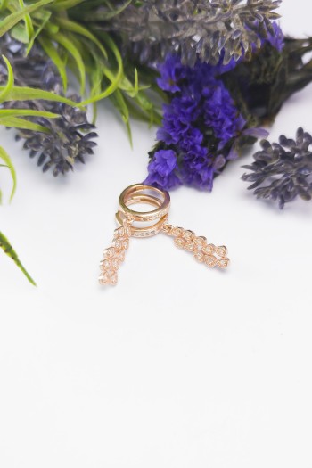 Damlacık Tasarım Zirkon Gümüş Küpe