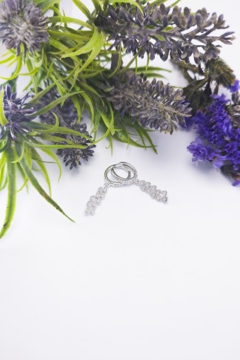 Damlacık Tasarım Zirkon Gümüş Küpe