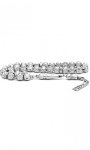 Kabak Kesim Telkari Gümüş Tesbih KG20230119