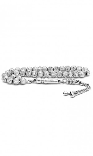 Kristal Kesim Telkari Gümüş Tesbih KG20230125