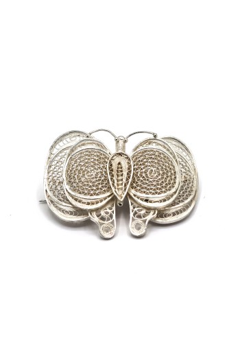 Kelebek Model Telkari Gümüş Broş KG20230127