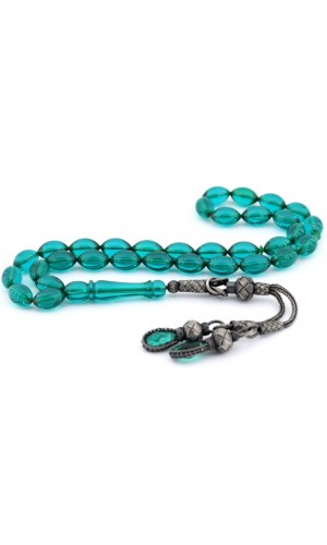 Okyanus Yeşil Kazaz Püskül Ateş Kehribar Tesbih