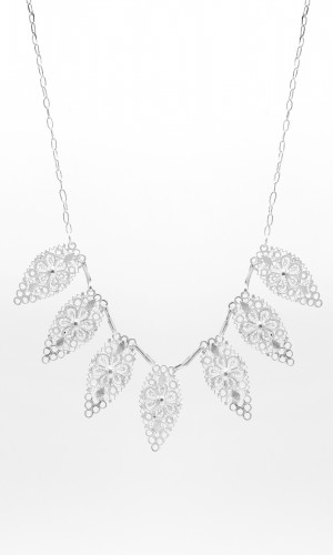 Yaprak Tasarım Telkari Gümüş Gerdanlık