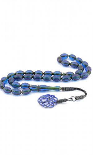 Yeşil Mavi Kazaz Püsküllü Ateş Kehribar Tesbih Yeşil Mavi Kazaz Püsküllü Ateş Kehribar Tesbih