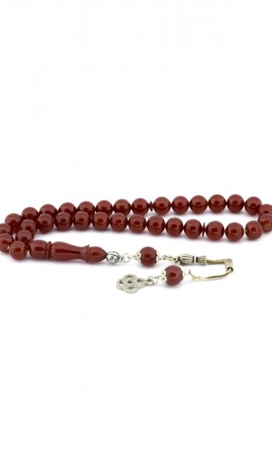 Yonca Püskül Küre Sıkma Kehribar Tesbih