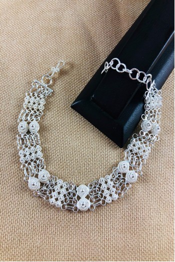 Kişniş Tasarım Telkari Gümüş Bileklik