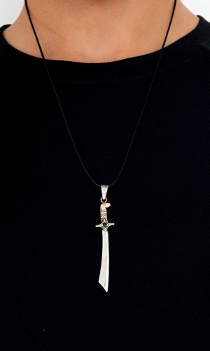 Kılıç Gümüş Erkek Kolyesi