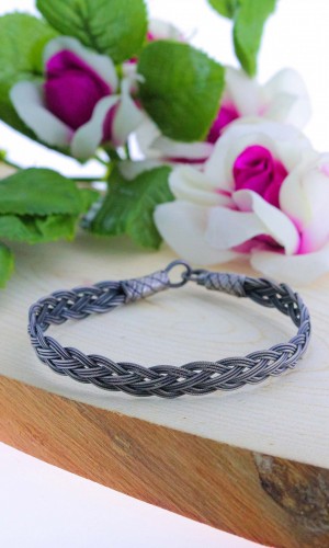 Aşk Düğümü 1000 Ayar Örme El işi Kazaziye Gümüş Bileklik