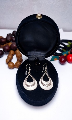 Damla Model 925 Ayar Telkari Gümüş Küpe