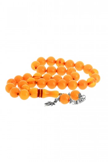 ESKİTME HARELİ KÜRE KESİM TOZ KEHRİBAR TESBİH