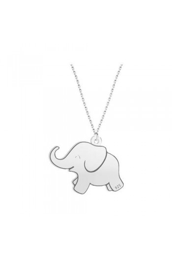  Fil Sembol 925 Ayar Gümüş Kolye