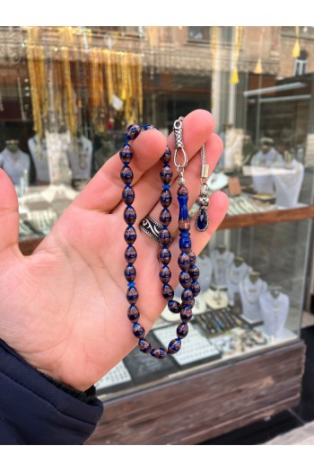 Galaxy Renk Toz Kehribar Tesbih