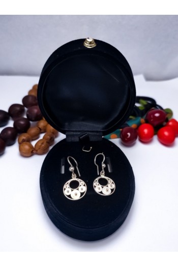 Halka Model 925 Ayar Telkari Gümüş Küpe 