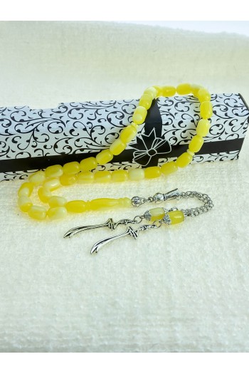 Hz Ali Zülfikar Püsküllü Beyrut Damlası Press Kehribar Tesbih 