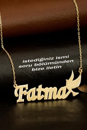 isim 925 Ayar Gümüş Isimli Güvercin Kolye