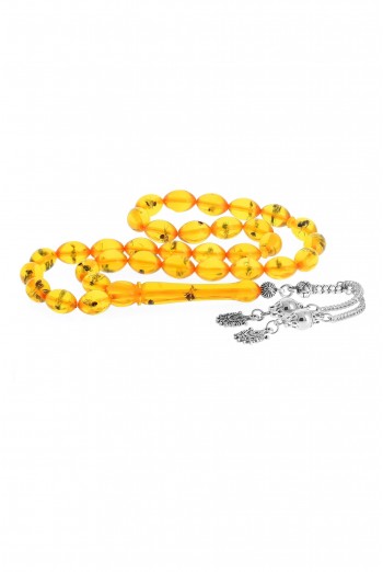 KARINCA FOSİLLİ ARPA KESİM TOZ KEHRİBAR TESBİH