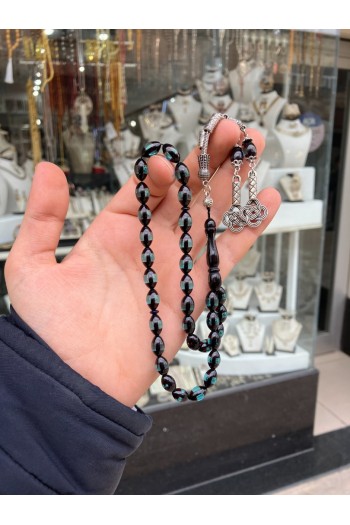 Sürmeli Toz Kehribar Tesbih