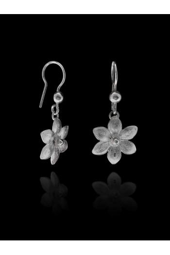 Zambak Model 925 Ayar Telkari Gümüş Küpe