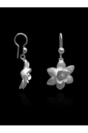 Zambak Model 925 Ayar Telkari Gümüş Küpe