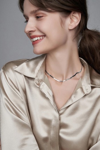 Gümüş İtalyan Yassı Zincir