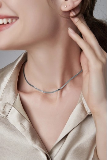 Gümüş İtalyan Yassı Zincir