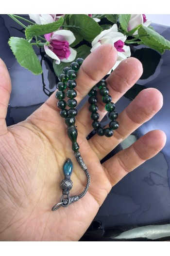 1000 ayar trabzon kazaz gümüş püsküllü dört parmaklık küre kesim ateş kehribar