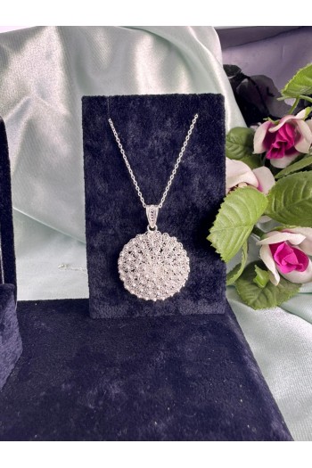 bereket model motifi el işi telkari gümüş kolye