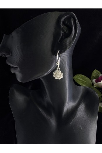 bereket model sallantılı model el işi telkari gümüş küpe 