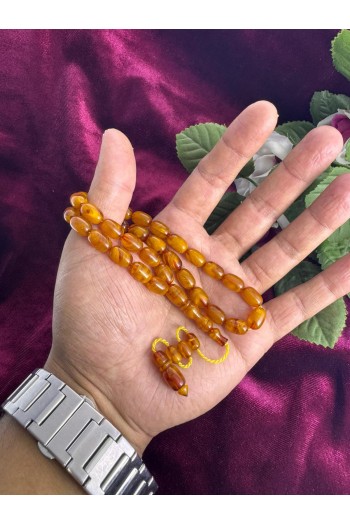 fırınlanmış hareli açık sarı temiz işçilikli sistemli sıkma kehribar 