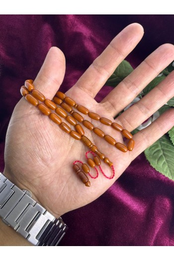 fırınlanmış hareli koyu sarı temiz işçilikli sistemli sıkma kehribar 