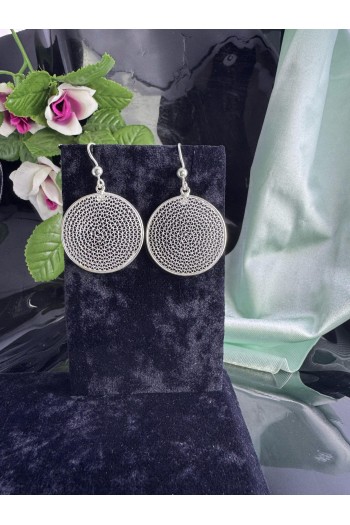 Halka model 925 ayar talkari gümüş küpe