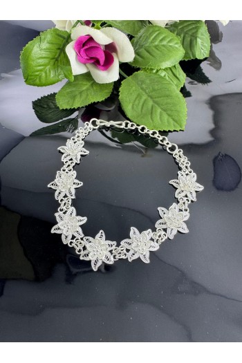 papaya tasarımı El Işçiliği Telkari Gümüş Bileklik